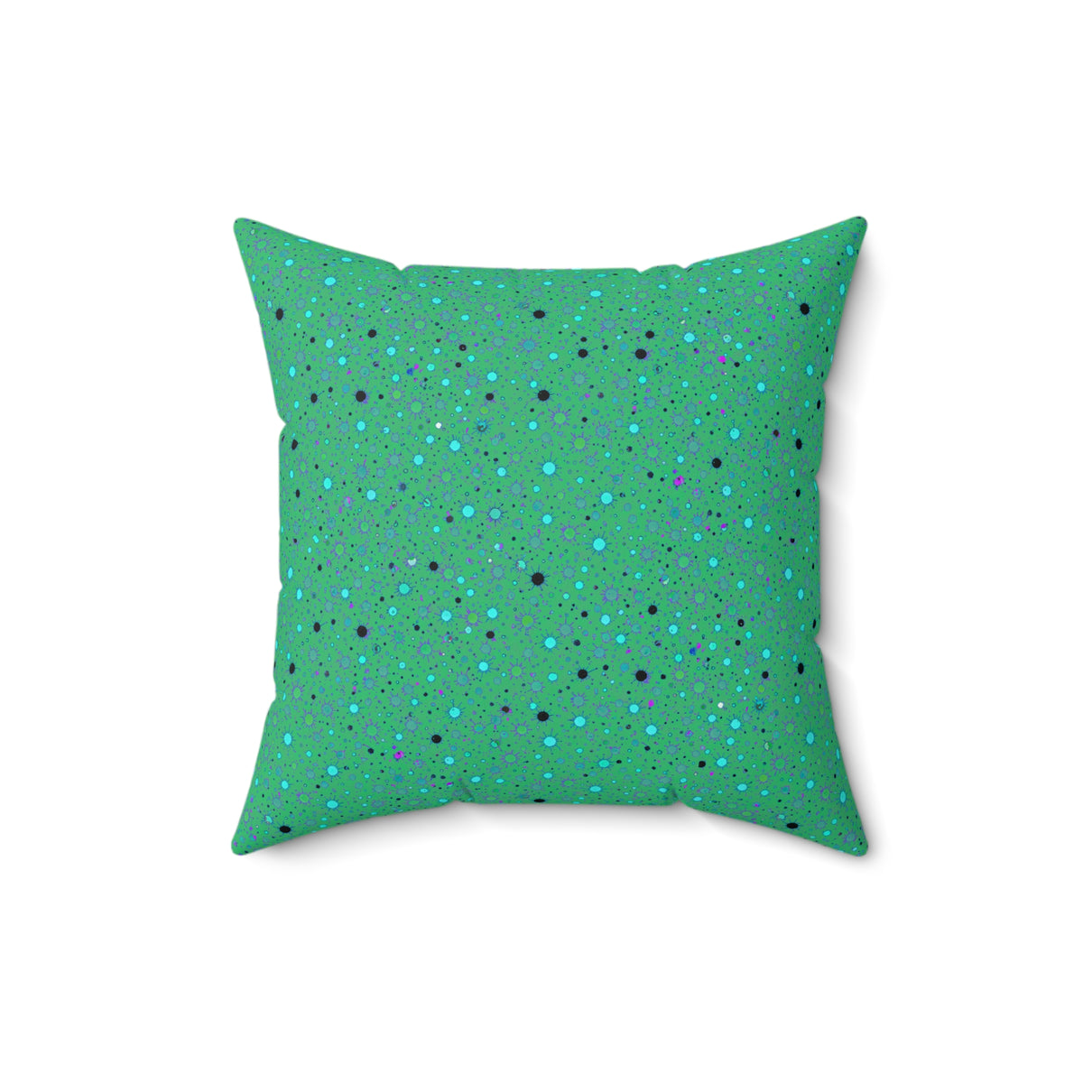 Confetti Spatter Faux Suede Cushion – Ocean Jewel