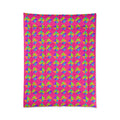 Stacked Cubist Prisms Comforter – Tropical Punch