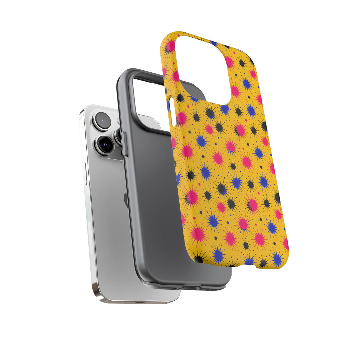Splash Crowns Tough Phone Case – Ink Splash Pattern