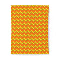 Broad Cut-Gem Chevrons Cotton Duvet Cover – Hot Citrus Festive