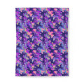 Opal Lava Marble Cotton Duvet Cover – Holographic-Look Fluid Art Pattern