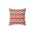Jewel Chevron Bands Faux Suede Cushion – Candy Christmas