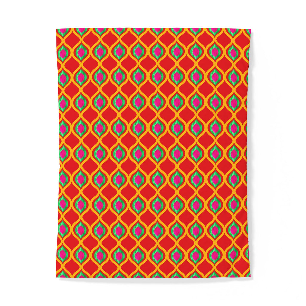 Grand Gold Ogee Lattice II Cotton Duvet Cover – Ogee Lattice Geometric Pattern