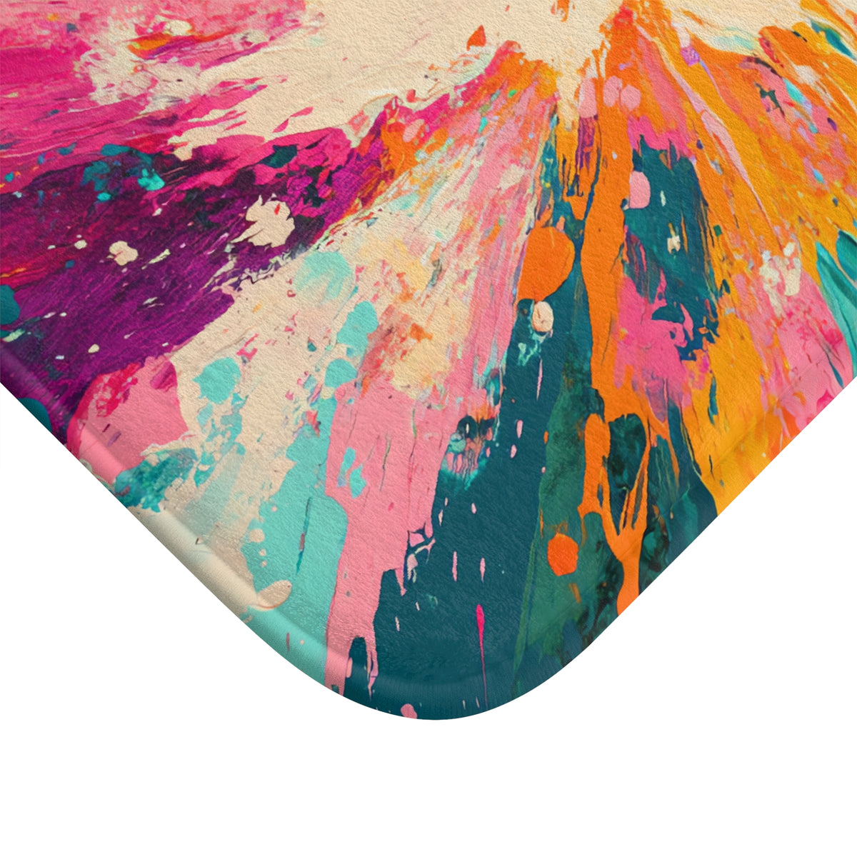 Sunburst Splash Bath Mat – Colour Burst Art