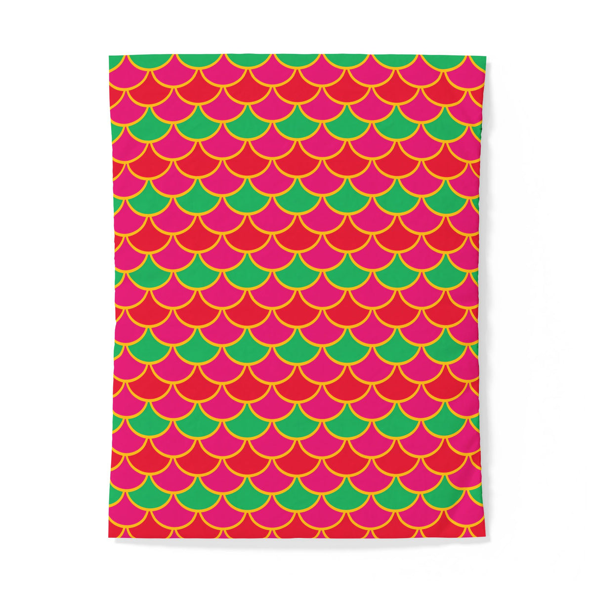 Big Jewel Scales II Cotton Duvet Cover – Scale Geometric Pattern