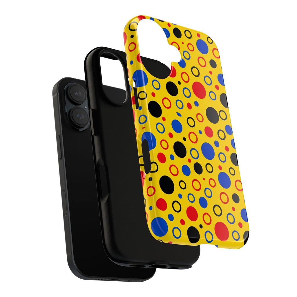 Bubble Outlines Tough Phone Case – Pop Abstract Pattern
