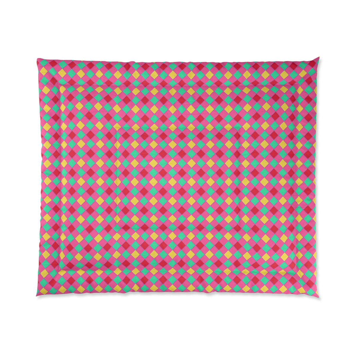 Jewel Harlequin Check Comforter – Candy Christmas