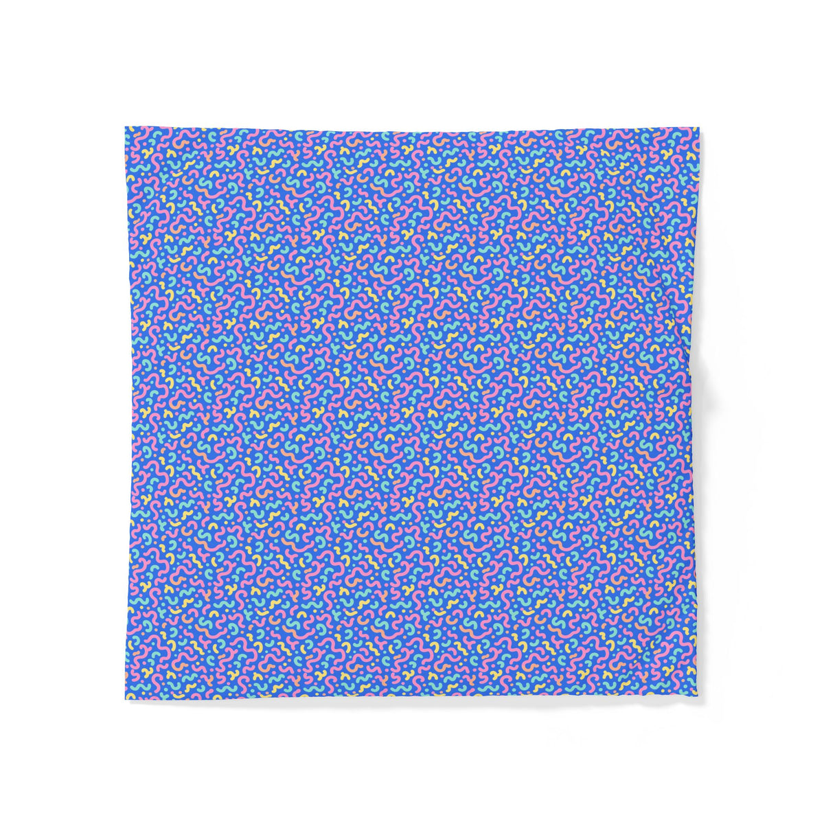 Squiggle Sweets Cotton Duvet Cover – Soft Abstract Pattern