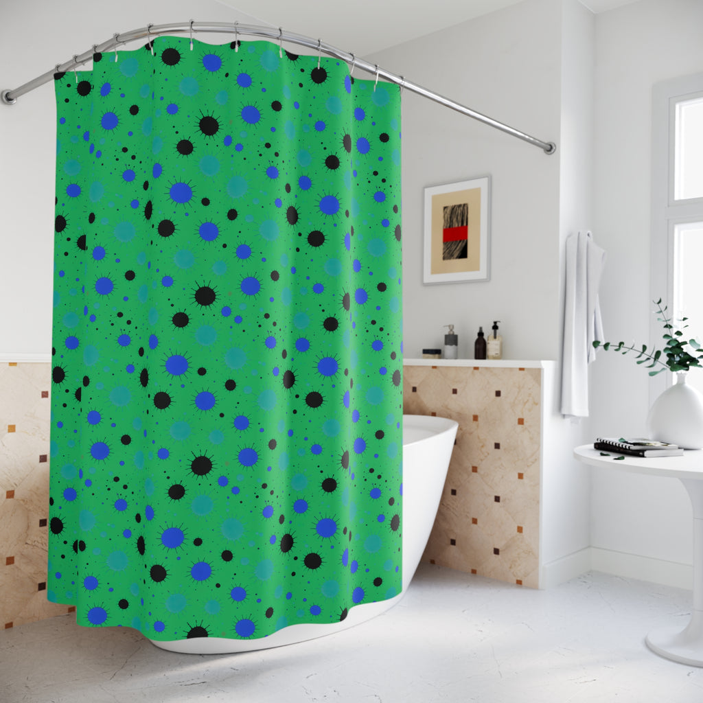 Blot Burst Shower Curtain – Ocean Jewel