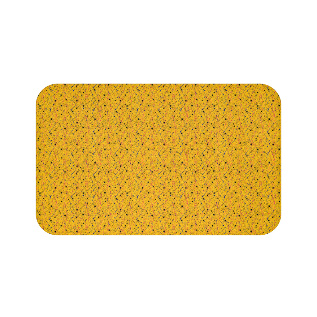 Drip Trails Bath Mat – Paint Splatter Pattern
