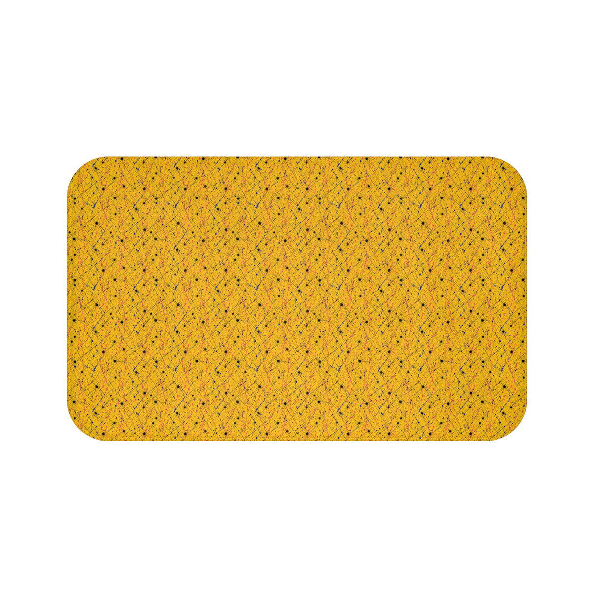Drip Trails Bath Mat – Paint Splatter Pattern
