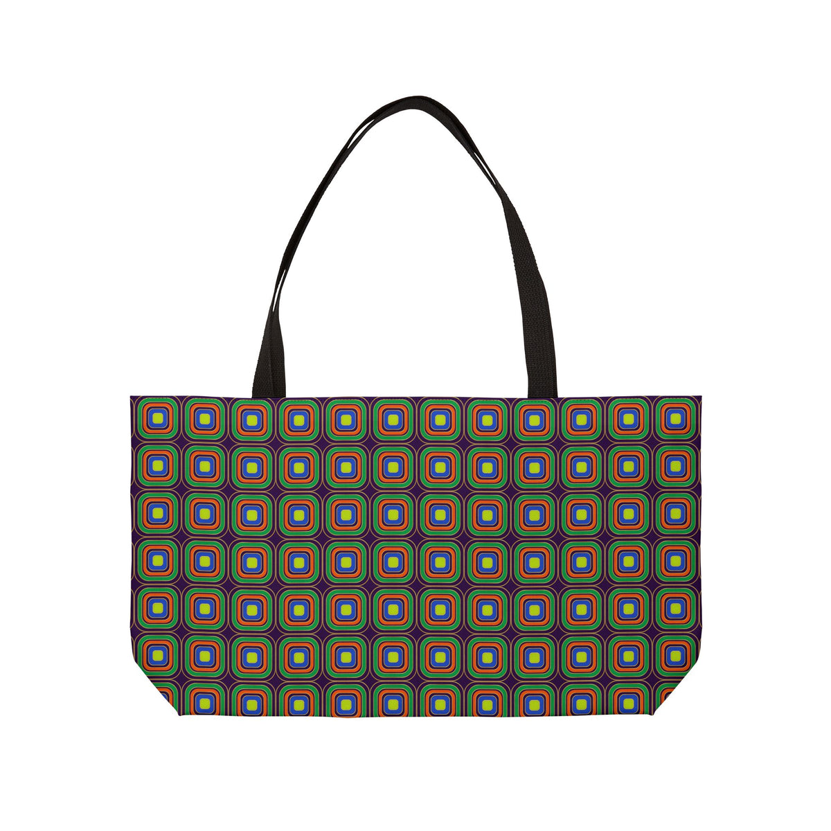Op-Deco Nested Squares Weekender Tote Bag – Op-Art Deco Pattern
