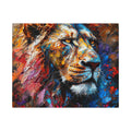 Rainbow Lion Jigsaw Puzzle with Tin – Expressive Painterly Art