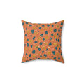 Two-Scale Chips Faux Suede Cushion – Abstract Chip Pattern Pattern