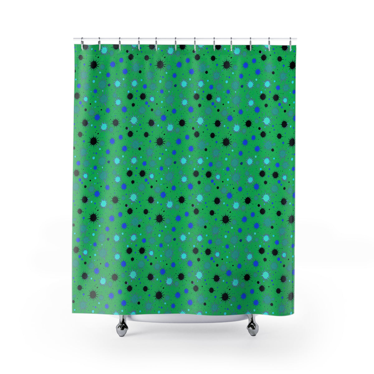 Splat Storm Shower Curtain – Ocean Jewel