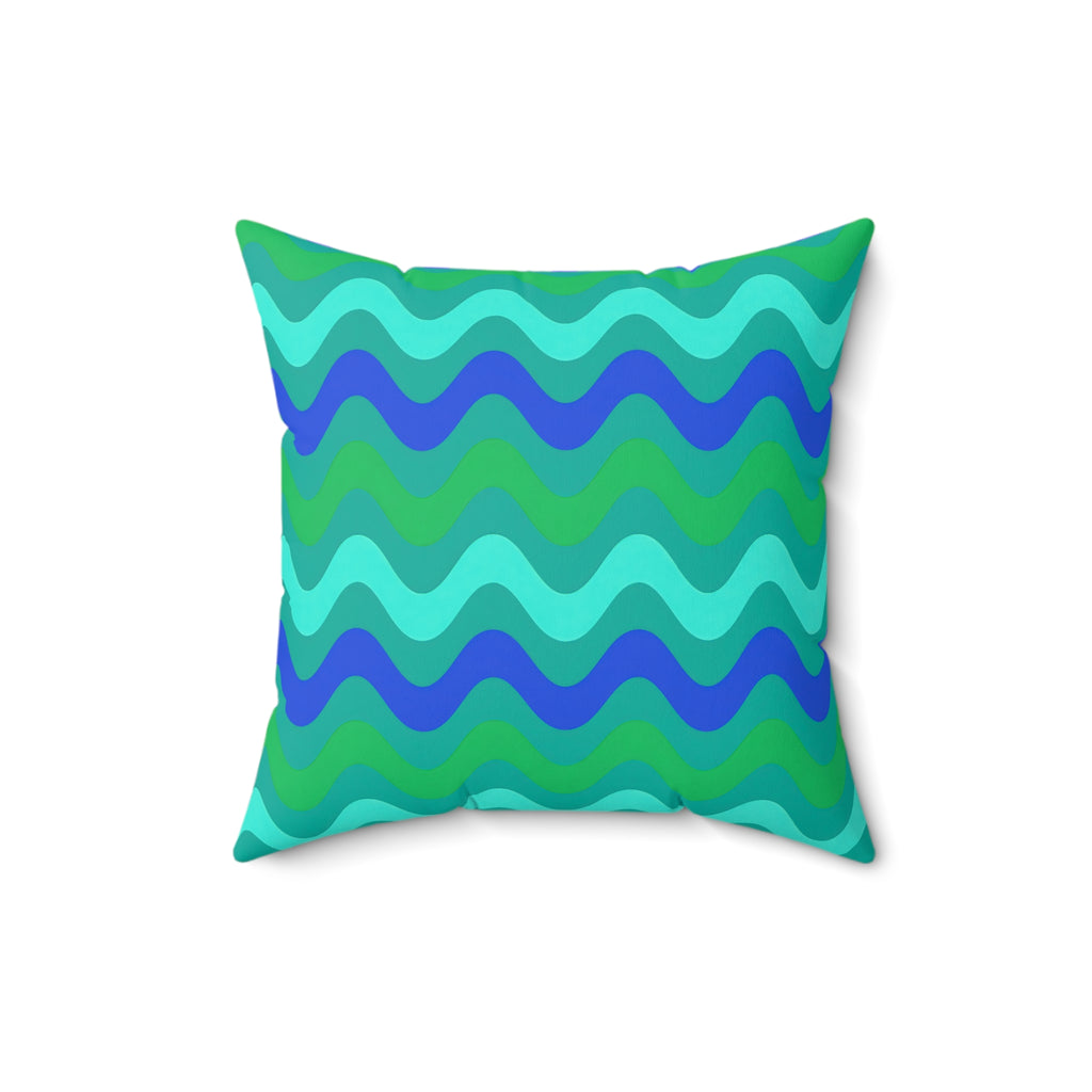 Big Ripple Chevrons Faux Suede Cushion – Ocean Jewel