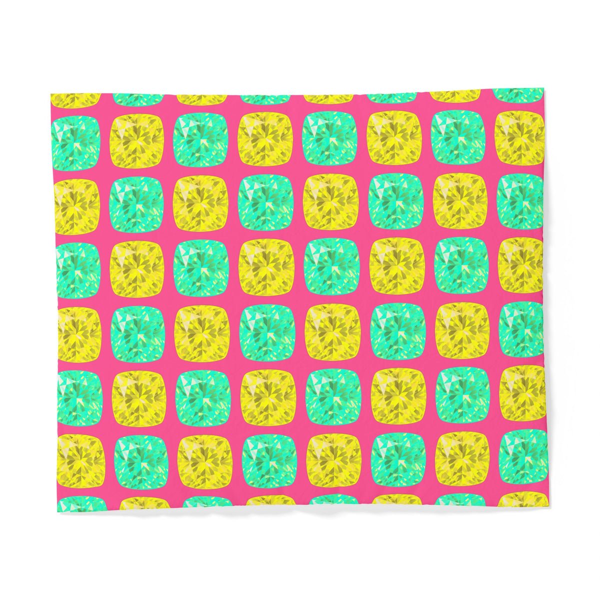Giant Cut Gem Grid Cotton Duvet Cover – Candy Christmas