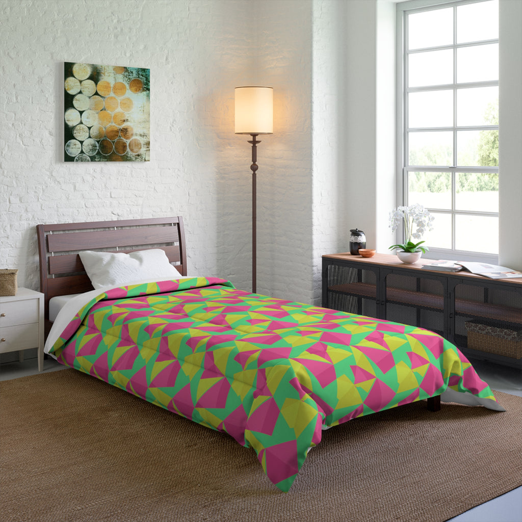 Faceted Gold Panels Comforter – Candy Christmas