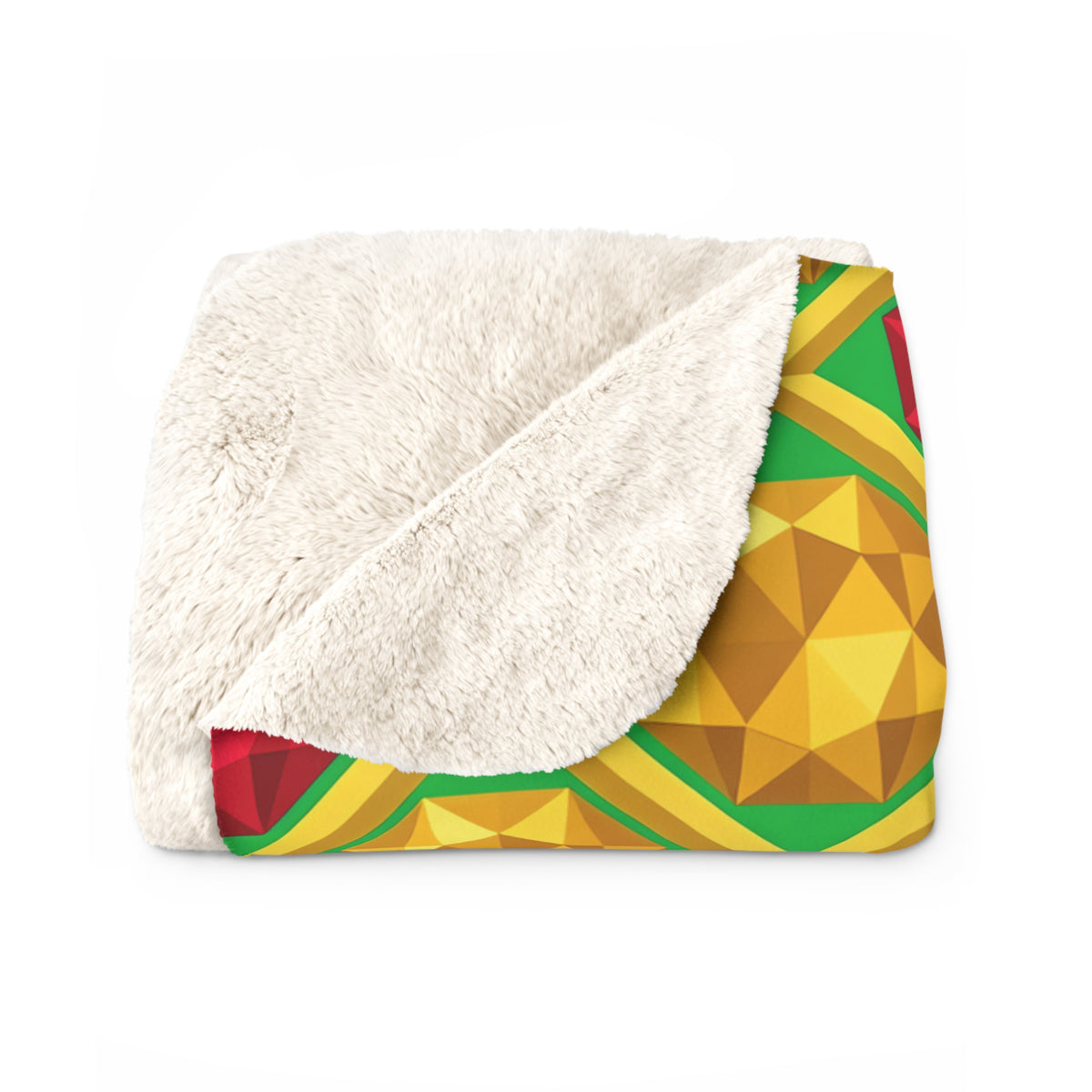 Giant Prism Diamond Lattice Sherpa Fleece Blanket – Diamond Lattice Pattern