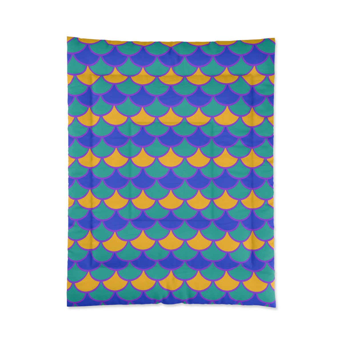 Big Jewel Scales II Comforter – Peacock Jewel