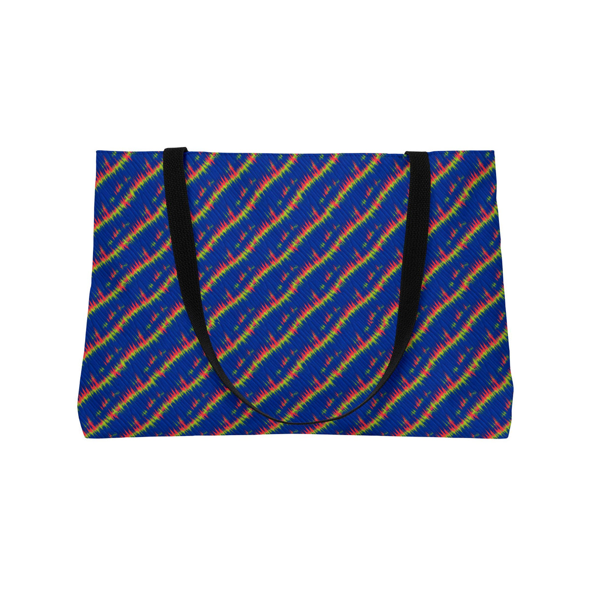 Diagonal Wrap Dye Weekender Tote Bag – Shibori Dye Pattern