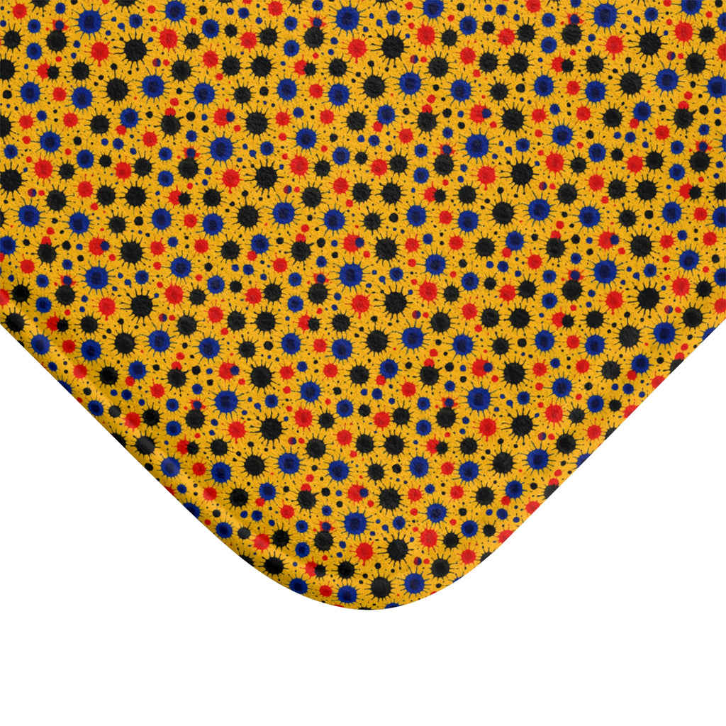Wet Ink Pools Bath Mat – Ink Splash Pattern
