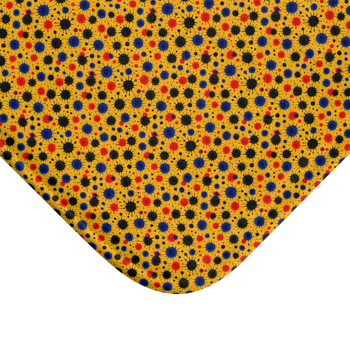 Wet Ink Pools Bath Mat – Ink Splash Pattern