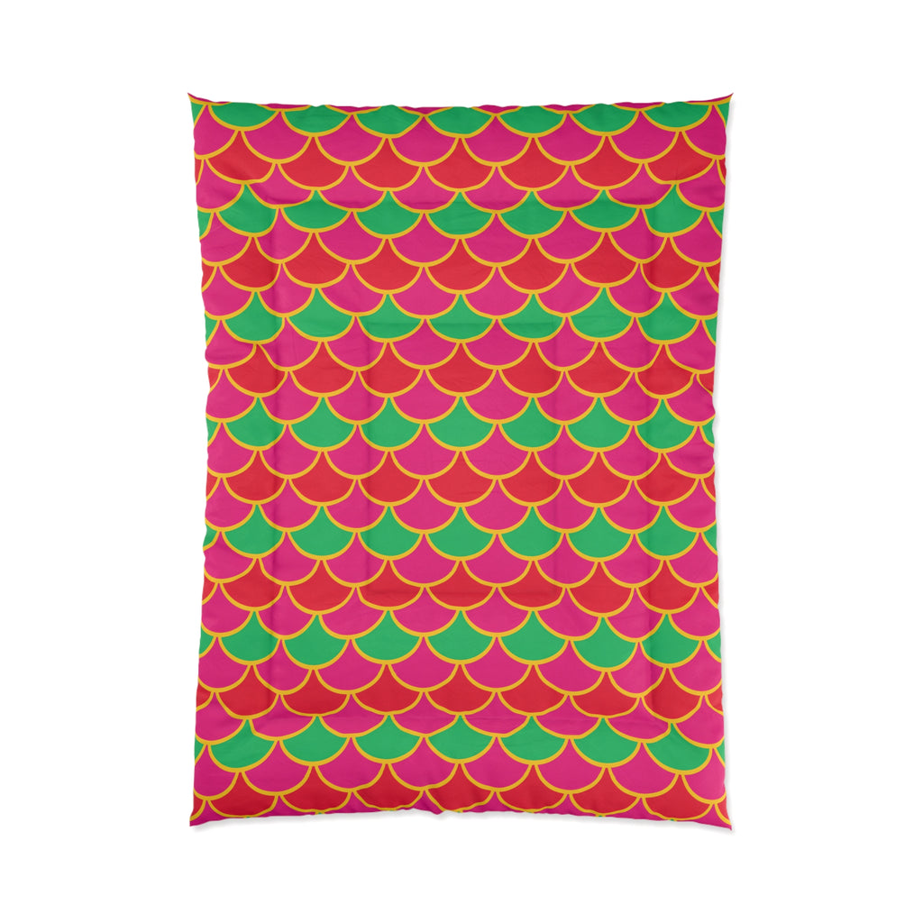 Big Jewel Scales II Comforter – Scale Geometric Pattern