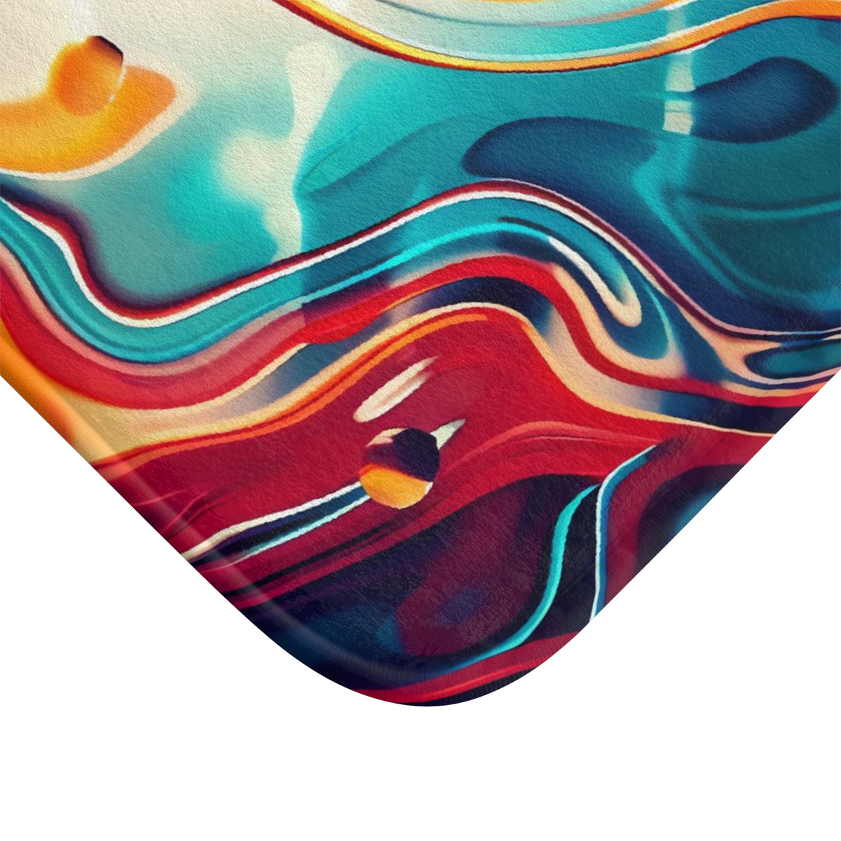 Psychedelic Lava Flow Bath Mat – Psychedelic Fluid Art