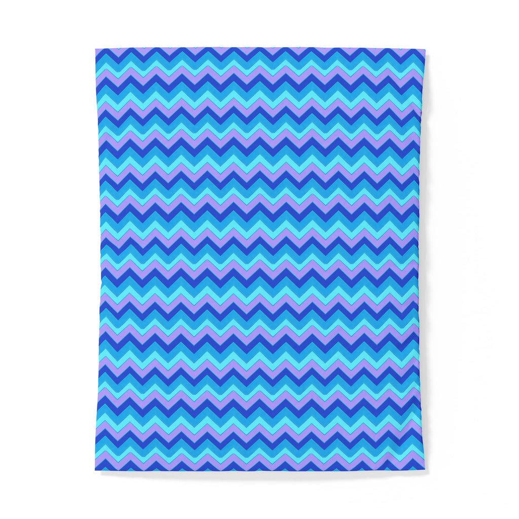 Jewel Chevron Bands Cotton Duvet Cover – Ice Jewel