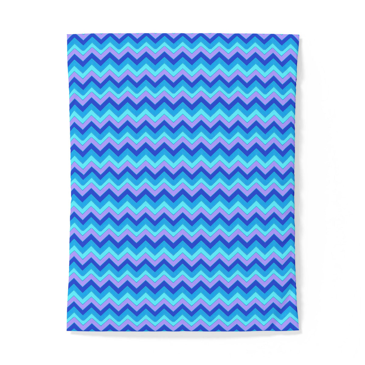 Jewel Chevron Bands Cotton Duvet Cover – Ice Jewel