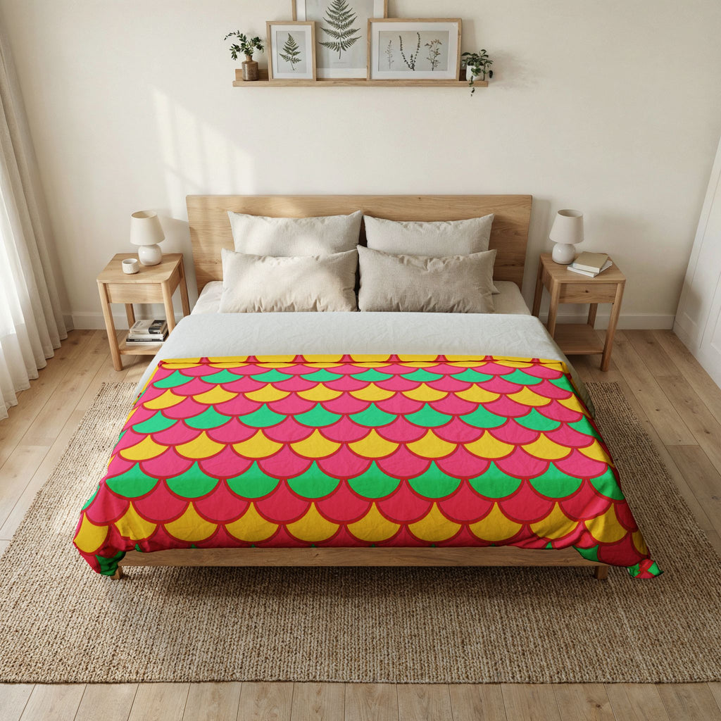 Big Jewel Scales II Cotton Duvet Cover – Candy Christmas
