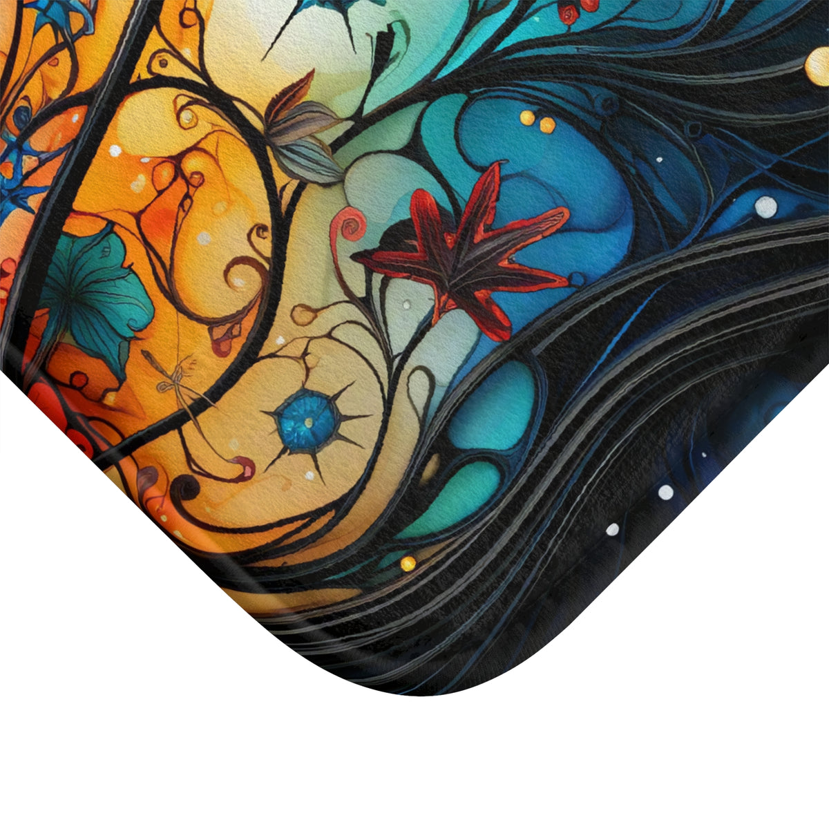 Cosmic Swirl Garden Bath Mat – Cosmic Swirl Art
