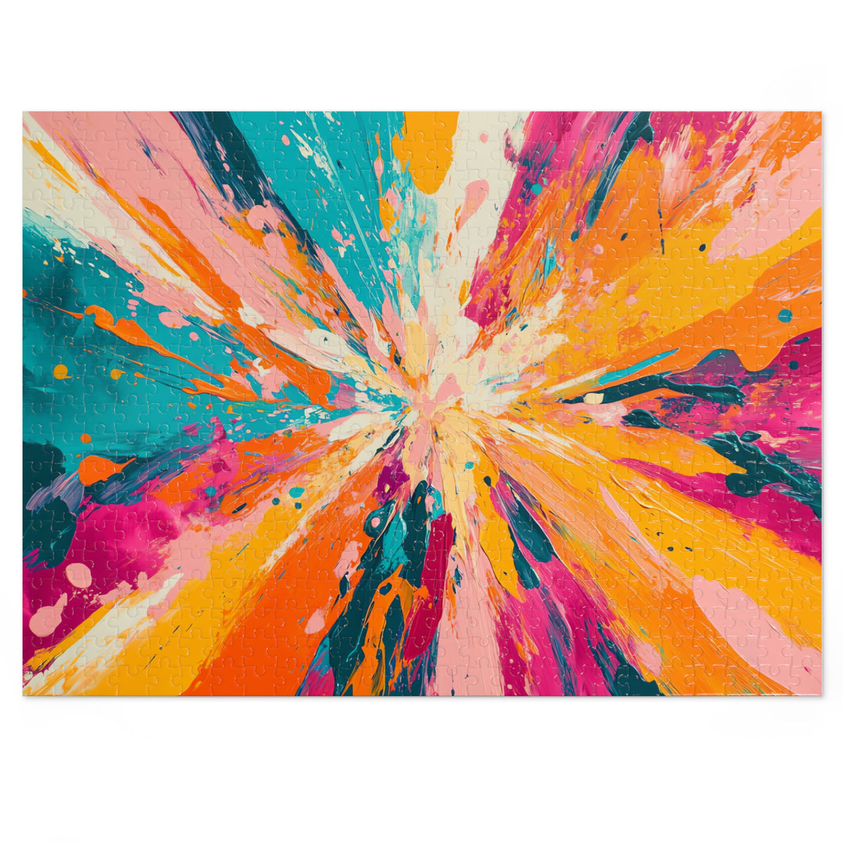 Colour Burst Explosion Jigsaw Puzzle with Tin – Colour Burst Art