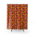 Impasto Swipe Field Shower Curtain – Expressionist Brushstroke Abstract Pattern