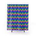 Jewel Chevron Bands Shower Curtain – Peacock Jewel