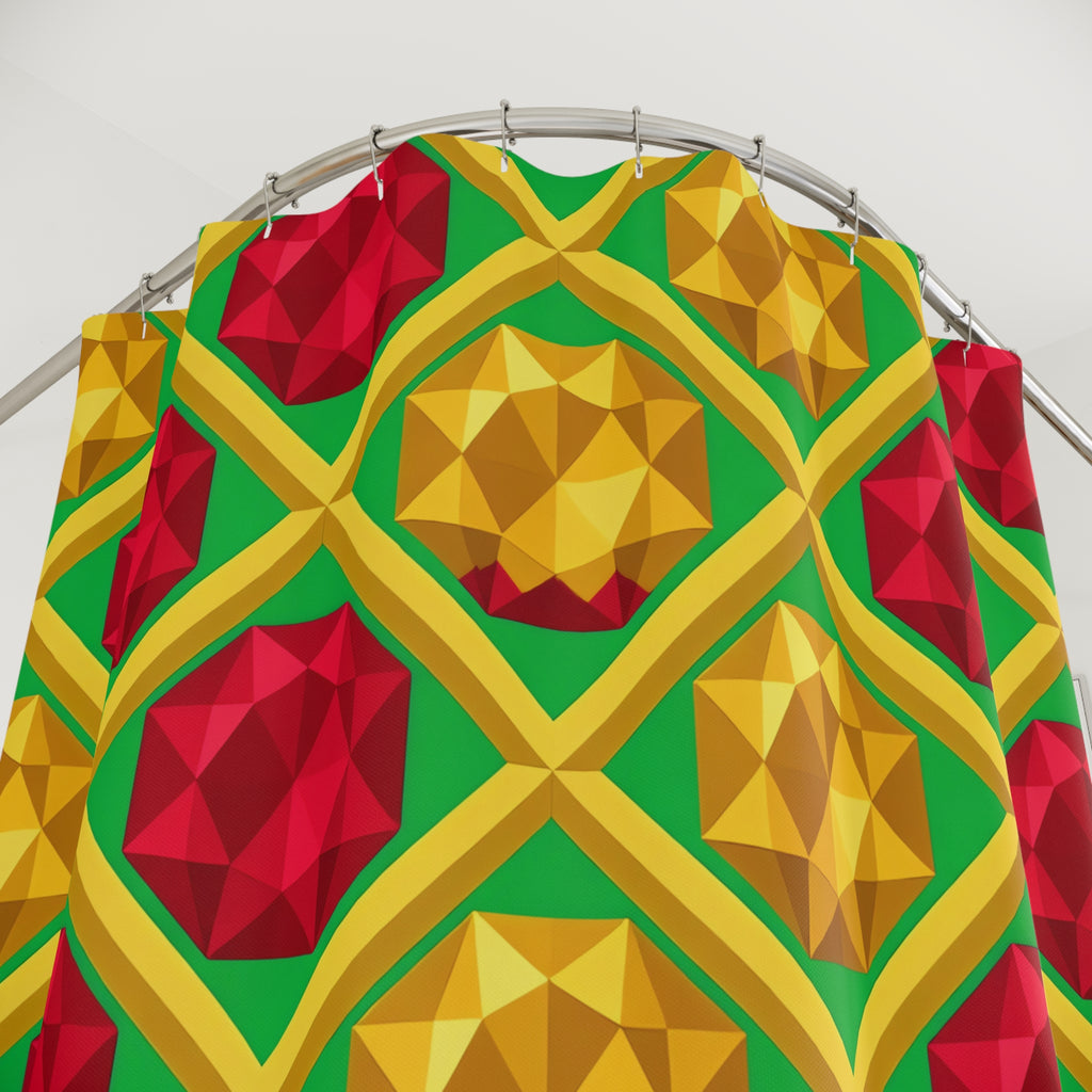 Giant Prism Diamond Lattice Shower Curtain – Diamond Lattice Pattern