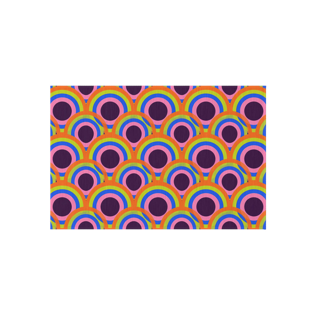 Pop Op Circles Outdoor Rug – Op-Art Pattern