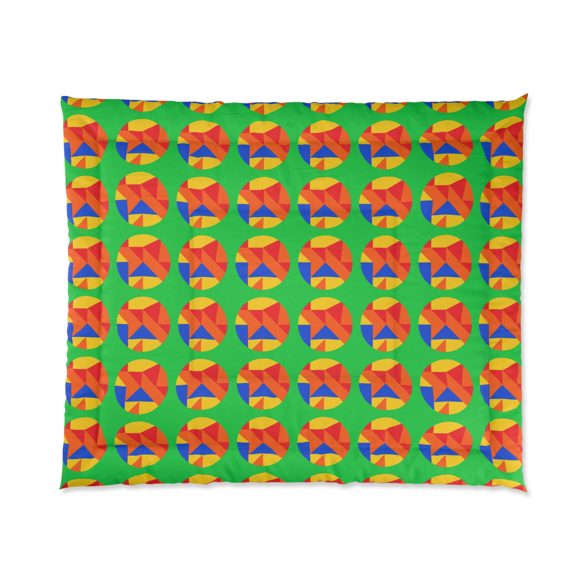 Broken Circle Planes Comforter – Cubist Abstract Pattern