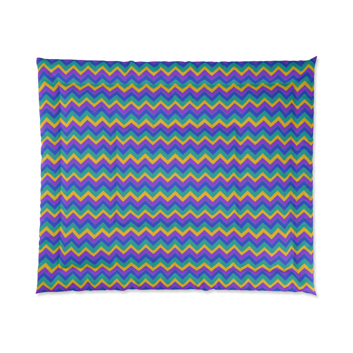 Jewel Chevron Bands Comforter – Peacock Jewel