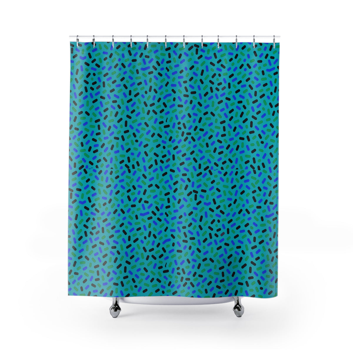 Sprinkle Pop Shower Curtain – Peacock Jewel