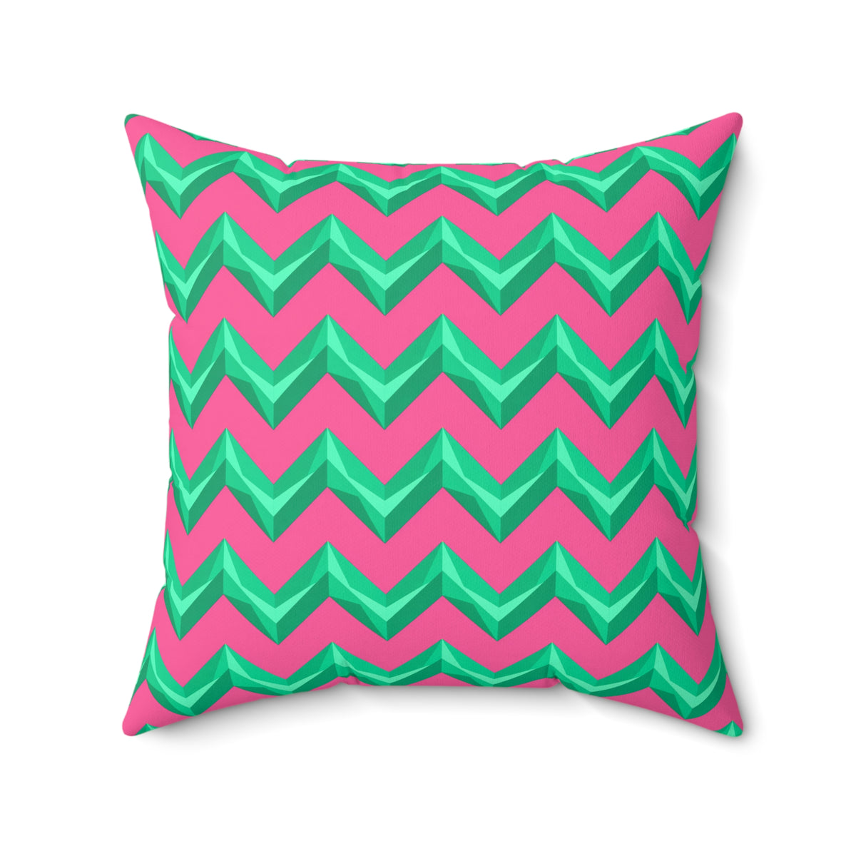 Broad Cut-Gem Chevrons Faux Suede Cushion – Candy Christmas