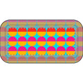 Half-Moon Stack Pencil Case – Geometric Blocks Pattern