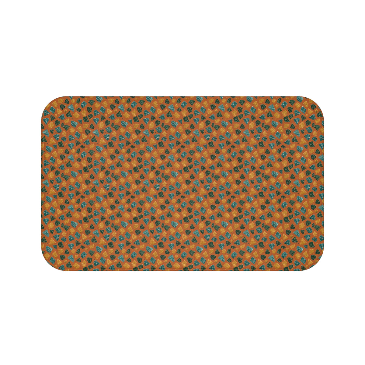 Marble Fragment Toss Bath Mat – Terrazzo Pattern