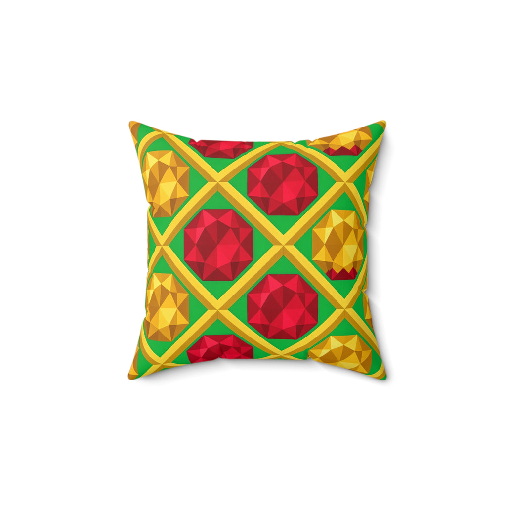 Giant Prism Diamond Lattice Faux Suede Cushion – Diamond Lattice Pattern