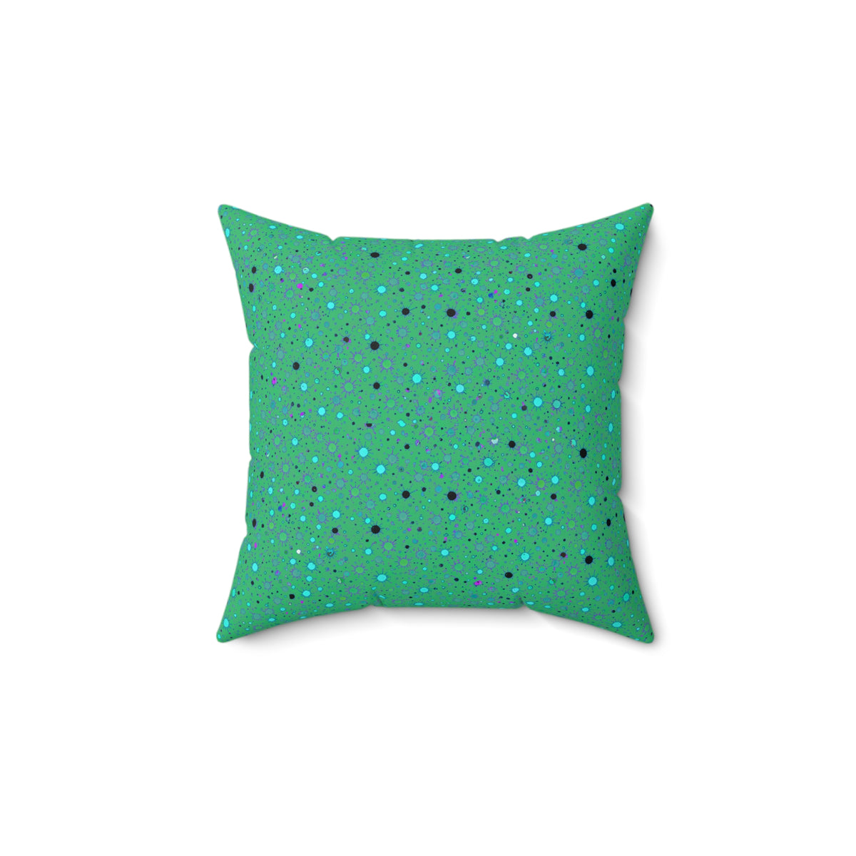 Confetti Spatter Faux Suede Cushion – Ocean Jewel