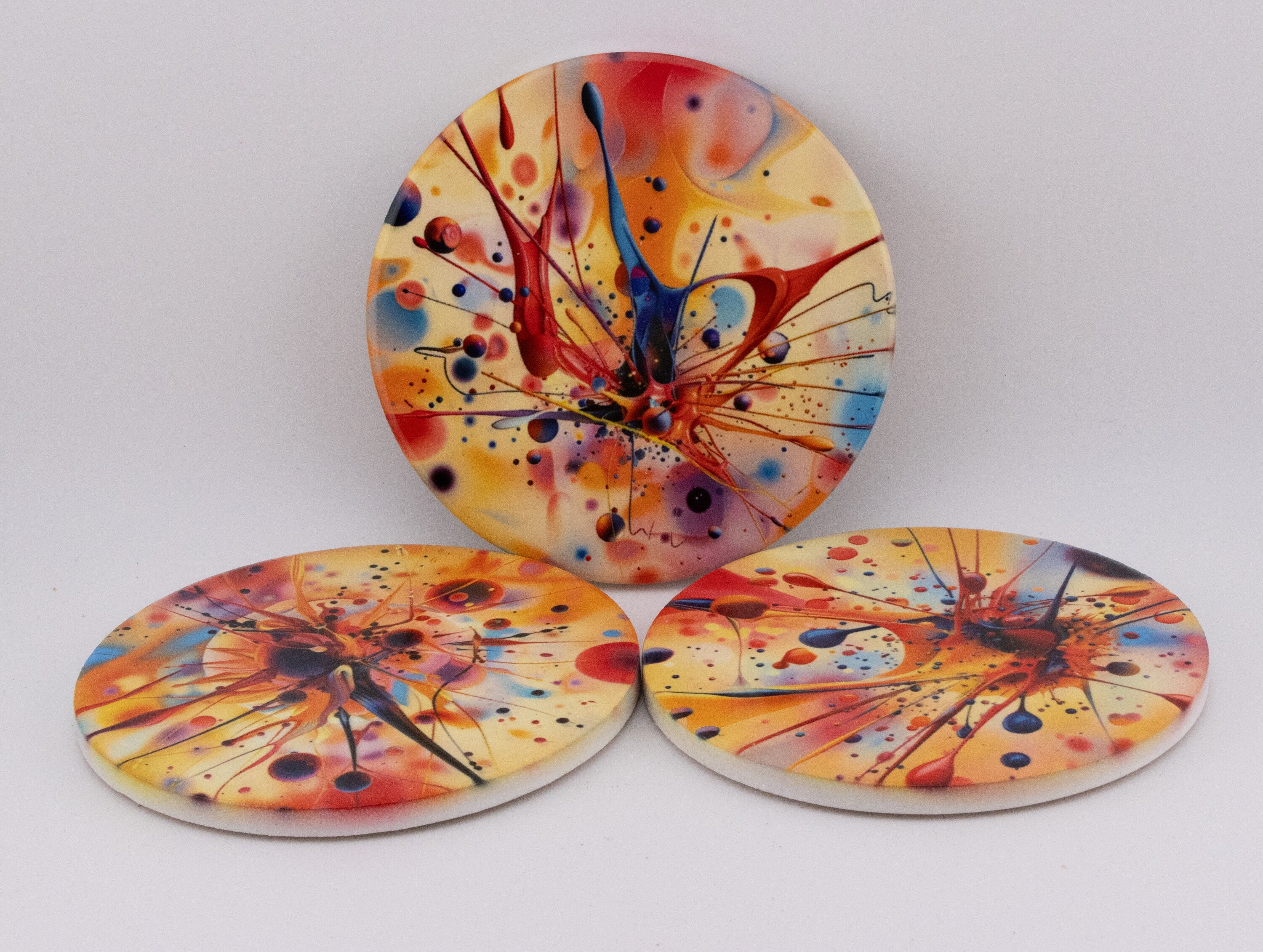 Clearance  Lowest price anywhere  - 144  Ceramic Coaster, sublimation Glossy Coating, ready to add your own designs, 100mm diameter.