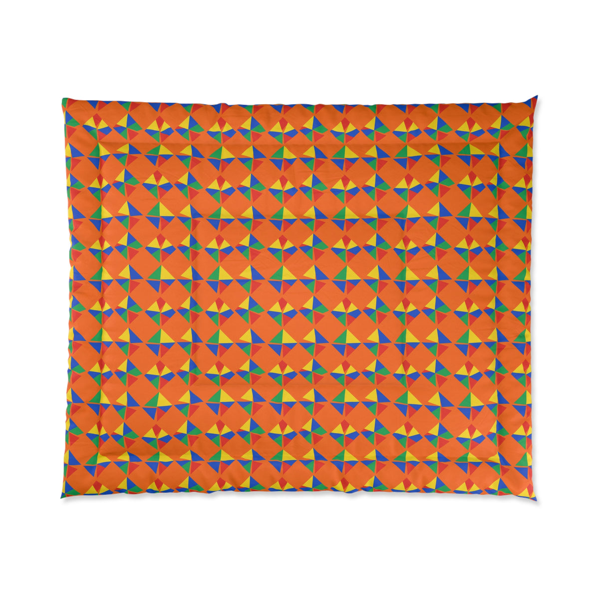 Stacked Cubist Prisms Comforter – Cubist Geometric Pattern