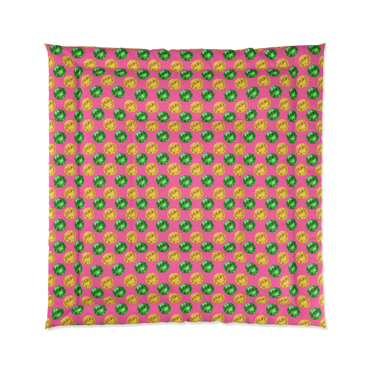 Half-Drop Gem Grid Comforter – Candy Christmas