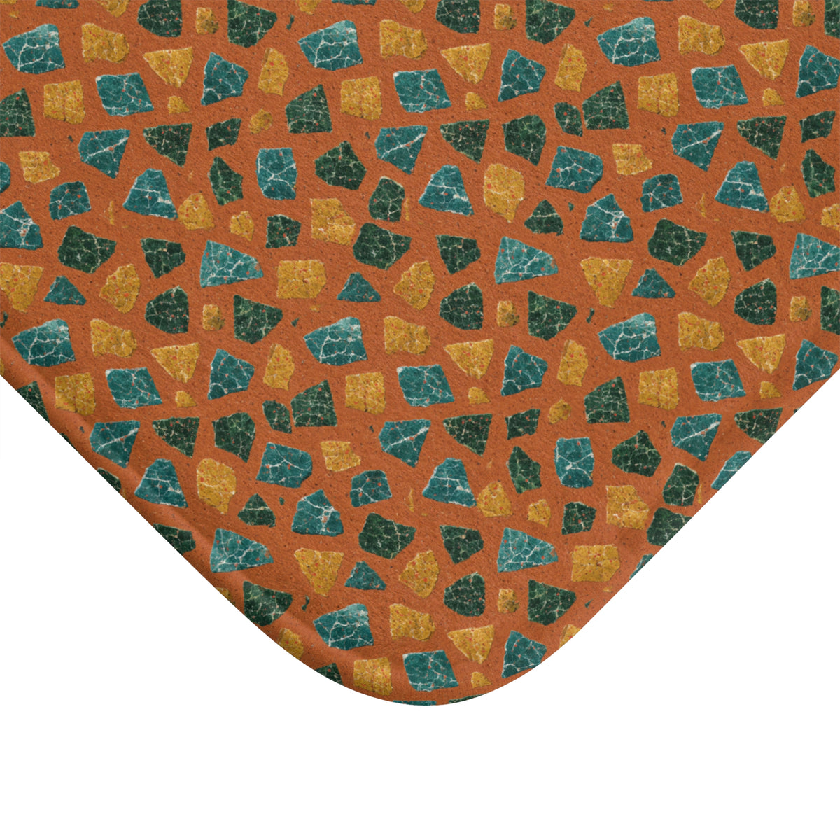 Marble Fragment Toss Bath Mat – Terrazzo Pattern